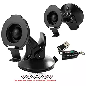 ChargerCity Rigid GripLock Dashboard Windshield Suction GPS Mount for Garmin Nuvi 2539 2557 2558 2559 2577 2589 2597 2598 2599 2689 2699 42 44 52 54 55 56 57 58 67 68 LM LMT LMTHD (replace 0101198300)