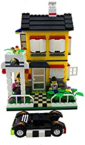 City Inn Yellow Town House Building Blocks Building Bricks Toy Set