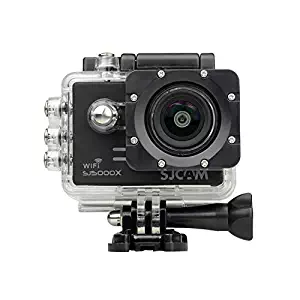 SJCAM SJ5000X Elite 4K 1080P WiFi Waterproof 170°Wide Angle Lens 12MP SONY IMX078 Gyro AV or HDMI Out And OSD Enabled Sport Action Camera (Black) + 1 EXTRA BATTERY