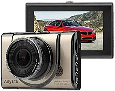 Car DVR Camera A100+ 3.0 Inch 1080P FHD 170 Degree Lens Video Recorder WDR Dash Cam with 16G tf Card Car Dash Camera (None)