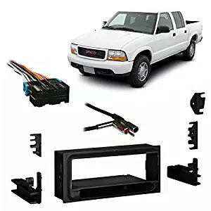 Fits GMC Sonoma 98-01 Single DIN Aftermarket Harness Radio Install Dash Kit