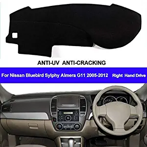 XIANGFA Car Dashboard Cover Dash Mat For Nissan Bluebird Sylphy Almera G11 2005-2010 2011 2012 Auto DashMat Pad Dash Board Cover