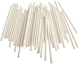 Cake Pop Sticks, 11-3/4" Paper Sticks for Cake Pops, Candy Bouquets, Lollipops, Candy Apples, 100/Pack, Bake Shop Supply