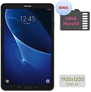 Samsung Galaxy Tab A 10.1’’ Touchscreen (1920x1200) Wi-Fi Tablet, Octa-Core 1.6GHz Processor, 2GB RAM, 16GB Memory, Dual Cameras, Bluetooth, 128GB MicroSD Card, Android OS