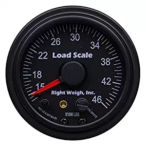 510-46-B Interior Analog Onboard Load Scale - for Tandem Axle Air Suspensions with One Height Control Valve - 7 Color LED