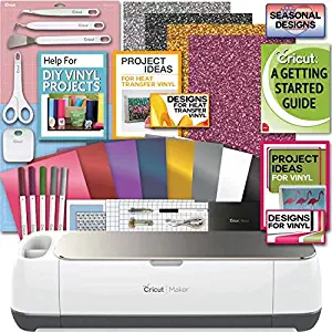 Cricut Maker Machine Bundle 1 Beginner Cricut Guide Smooth Heat Transfer Permanent Vinyl Tools Designs