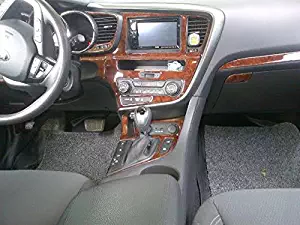 KIA OPTIMA INTERIOR BURL WOOD DASH TRIM KIT SET 2011 2012 2013