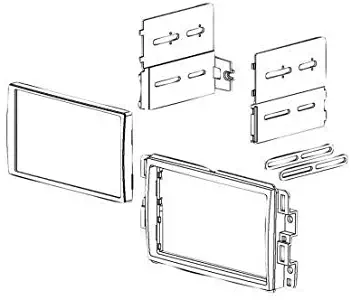 American International GMK318 2006-2014 General Motors and Select Imports Double Din Dash Kit