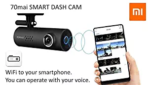 70mai Dash Camera for Cars, 1080P, 130° Wide Angle, Built-in WiFi Dash Cam, Emergency Recording, APP Control Dashboard, Car Camera Recorder with Night Vision, G-Sensor, Car DVR