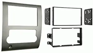Carxtc Double Din Install Car Stereo Dash Kit for a Aftermarket Radio Fits 2008-2012 Nissan Titan All Except S Trim Trim Bezel is Painted Silver
