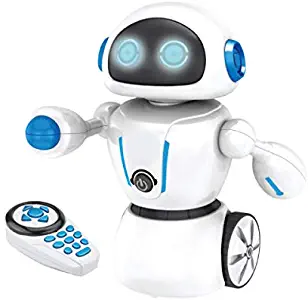 Kids Tech Va90080 Interactive Maze Master Robot w/ Remote Control & Path-Drawing Pen, Battery Powered Toy, Dances to Music, Included Pen & It Will Follow It, Remote Controlled, White