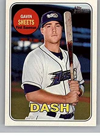 2018 Topps Heritage Minor League Baseball #55 Gavin Sheets Winston-Salem Dash Official MILB Trading Card