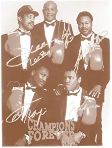 George Foreman, Muhammad Ali, Joe Frazier Boxing Champions 11" X 14" Sepia Poster