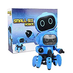 Robot Toy, Robot kits for Boys Gift DIY Robot Assemble Toy Building Sets, Science Educational Electric Toys Intelligent Kits for Tees Kids Gift, Smart Tracking Senses Gesture Control Walking Smart Int