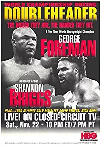 George Foreman vs. Shannon Briggs POSTER (11" x 17")