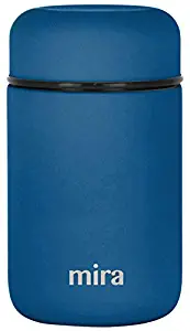 MIRA Lunch, Food Jar, Vacuum Insulated Stainless Steel Lunch Thermos, 13.5 Oz, Denim Blue)