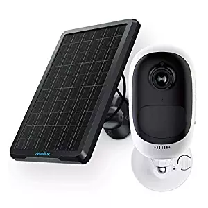 Reolink Argus Pro+Solar Panel | Rechargeable Battery/Solar Powered Outdoor Wireless Security Camera | 1080p HD Wire-Free 2-Way Audio Night Vision Alarm Alert & PIR Motion Sensor w/Built-in SD Slot