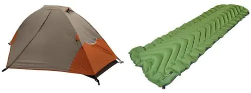 ALPS Mountaineering 5024617 Lynx 1-Person Tent and Klymit Static V Lightweight Sleeping Pad, Green/Char Black Bundle