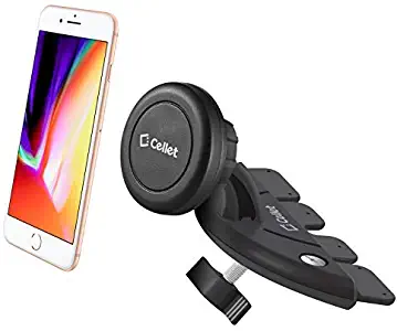 Cellet CD Slot Mount Car Phone Holder Cradle Compatible for Samsung Note 9 8 5 Galaxy S10 S10+ S9 S9 Plus S8+ S8 Active S7 J7 V J5 J3 V J1 A6 Grand Prime On5 Express 3 Amp Prime 3 S6 (CD Magnet)