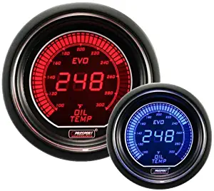 Prosport 216EVOOT Oil Temperature w/temp sensor Digital Display Gauge