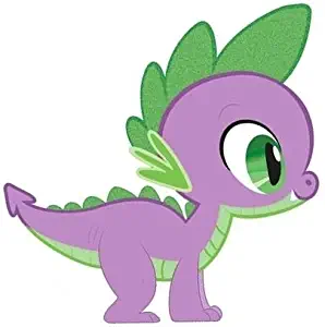 5 Inch Spike The Dragon MLP My Little Pony Removable Peel Self Stick Adhesive Vinyl Decorative Wall Decal Sticker Art Kids Room Home Decor Girl Bedroom Nursery 5 x 5 inches Tall