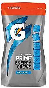 Gatorade Prime Energy Chews Cool Blue (5-1 oz Sleeves)