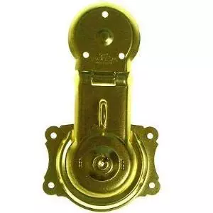 Long Brass Flush Mount Trunk Lock with Key | Steamer Trunk Hardware, Chest, Old Spring Box Vintage, Freezer, Antique Or Modern Furniture + Free Bonus (Skeleton Key Badge) | TKL-1