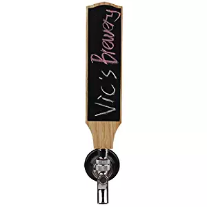 Chalkboard Beer Tap Handles Display For Kegerator or Bar,Home Brew,Vintage Oak Wood Tap Handles 8" Tall, Perfect beer gifts for men