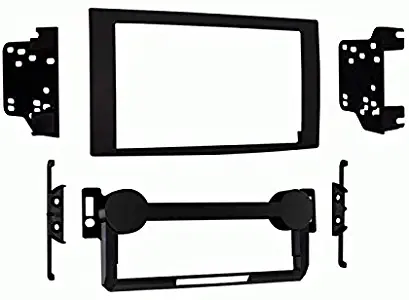 Carxtc Double Din Install Car Stereo Dash Kit for a Aftermarket Radio Fits 2006-2010 Chrysler PT Cruiser Trim Bezel is Painted Matte Black