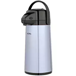 Thermos Glass Vacuum Insulated Pump Pot, 2 quart, Metallic Gray (PP1920TRI2)