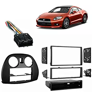 Fits Mitsubishi Eclipse 2006-2012 Single/Double DIN Harness Radio Dash Kit