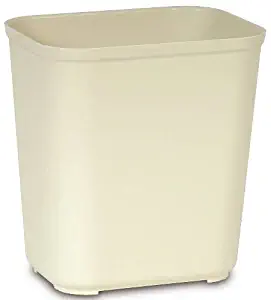 Rubbermaid® Commercial Fire-resistant Trash Can, Beige, 28 Quarts