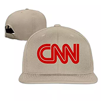 Male/Female CNN Logo Cotton Flat Snapback Baseball Caps Adjustable Mesh Hat Trucker Cap Ash One Size Fits Most