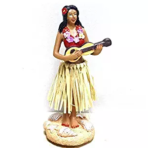 Smyer Dashboard Hula Girl, Hawaiian Hula Girl Dashboard Bobble Doll,Collection Figurines Gifts for Decoration 4.5" High (1)