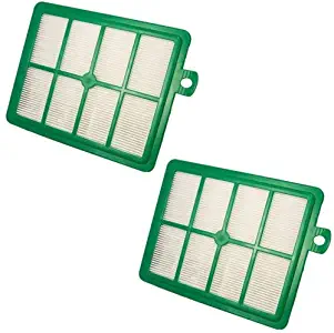 HQRP 2-Pack Hepa Filter for Eureka HF-1 HEPA 60286C, 60286A, 60286B 6100, 6230, 6235, 6978, 6980, 6990, 6993, Philips Performer, Speciallist, Universe, Jewel Canister Vacuum Cleaners Plus Coaster