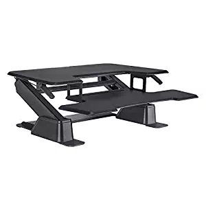 Eureka Ergonomic Standing Desk 36'' Adjustable Stand up Desk Converter Gen 1 - Black