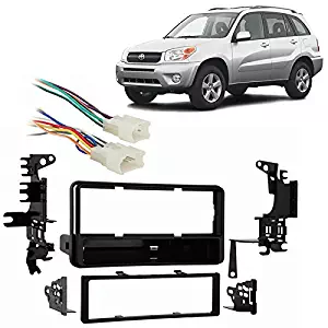 Fits Toyota RAV4 2001-2005 Single DIN Stereo Harness Radio Install Dash Kit