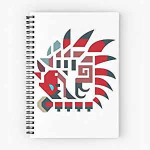 Game Rathian Logo Hunter Rathalos Symbol Monster Cute School Five Star Spiral Notebook With Durable Print