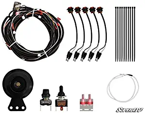 SuperATV Turn Signal Kit for Can-Am Defender HD 5/8 / 10 / DPS/MAX/Cab/XT/XTP With Toggle Switch and Dash Horn - Plug and Play For Easy Installation!