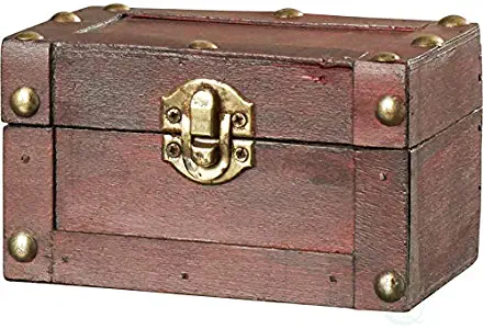 Vintiquewise(TM Mini Treasure Chest, Small (4)