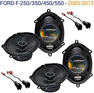Compatible with Ford F-250/350/450/550 2005-2012 OEM Speaker Upgrade Harmony (2) R68 Package New