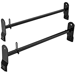 Spec-D Tuning 2-Bar Express Savana Van Ladder Rack Rain Gutter Cross Bars Cargo Carrier