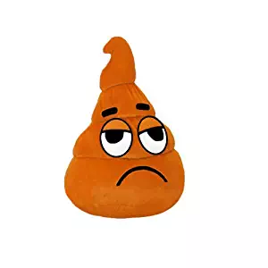 ToySource Steamer The Turd 11.5 in Plush Collectible Toy with Frowning Face Plush Turd Collectible, Light Brown