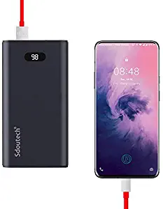 Sdoutech 20000 mAh Dash Charge/VOOC Power Bank 5V/4A 20W for Oneplus 7T/7 Pro/6T/6/5T/5/3T/3 Also Support Huawei Supercharge 22.5W,Mate 30/20/10,P30/P10 PD 3.0 Fast Charge for iPhone 11 Pro Max