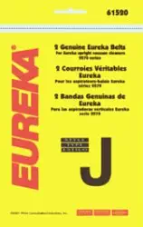 Eureka Vacuum Style J belts Part # 61520