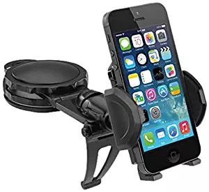 Macally Dashboard Car Phone Holder Mount with Super Strong Dash Suction Cup for iPhone XS XS Max XR X 8 Plus 7 7 Plus 6s Plus 6s 6 5S 5 SE Samsung Galaxy S9 S9+ S8 Plus S8 Edge S7 S6 Note etc (DMOUNT)