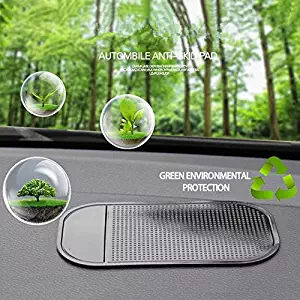 Cell Pads Non-Stick Anti-Slide Dash Cell Phone Bracket Mat Car Dashboard Sticky Pad Adhesive Anti Mat for Mobile Phone/ Electronic Gadgets GPS, 4 PCS