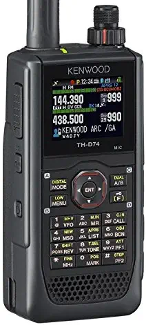 Kenwood Original TH-D74A 144/220/430 MHz Triband with Ultimate in APRS and D-Star Performance (Digital) Handheld Transceiver - 5W