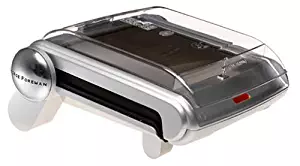 George Foreman GR19BW Contemporary Design Grill with Bun Warmer, Silver