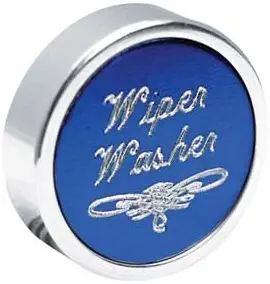 Universal Blue Wiper/Washer Engraved Dash Control Knob